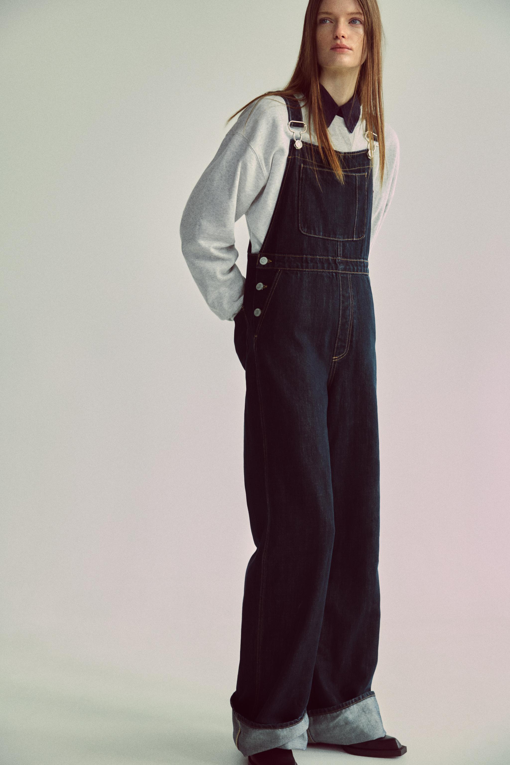 TRF LONG DENIM OVERALLS Product Image