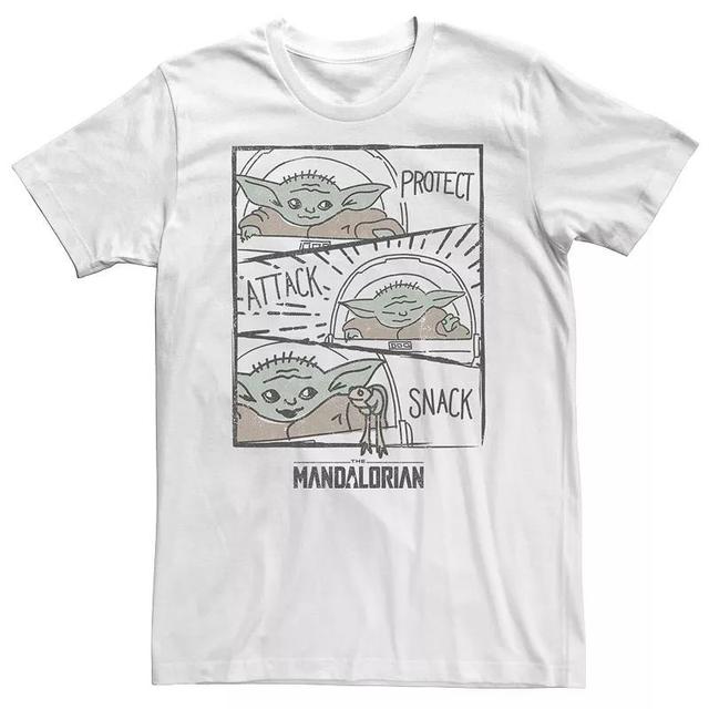 Big & Tall Star Wars The Mandalorian The Child Protect Attack Snack Tee, Mens Product Image