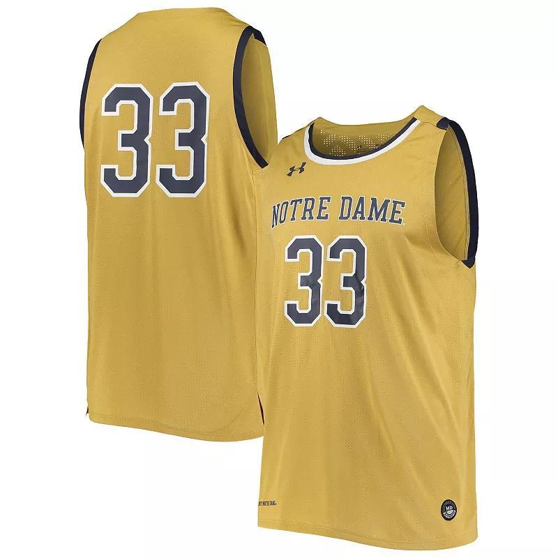 Mens Under Armour #33 Notre Dame Fighting Irish College Replica Basketball Jersey Product Image