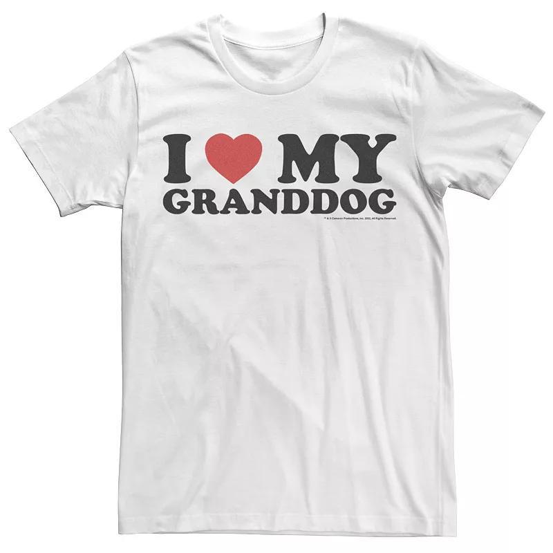 Big & Tall I Heart My Granddog Graphic Tee, Mens Product Image