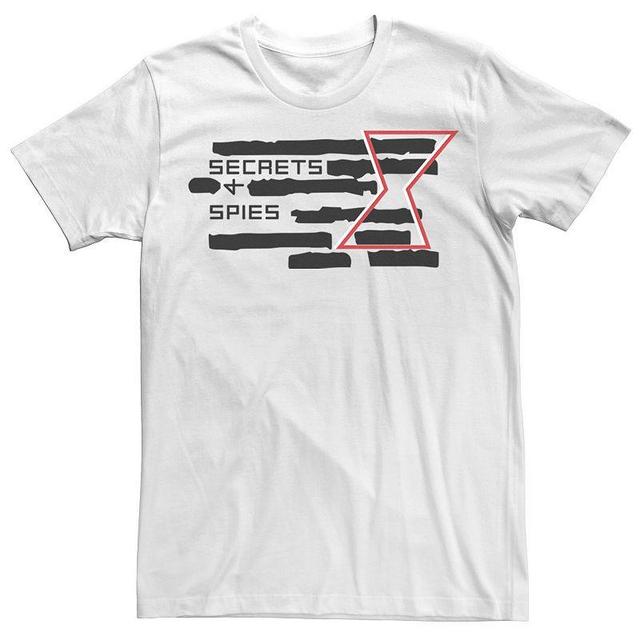 Mens Marvel Black Widow Secrets And Spies Crossed Out Logo Tee Product Image