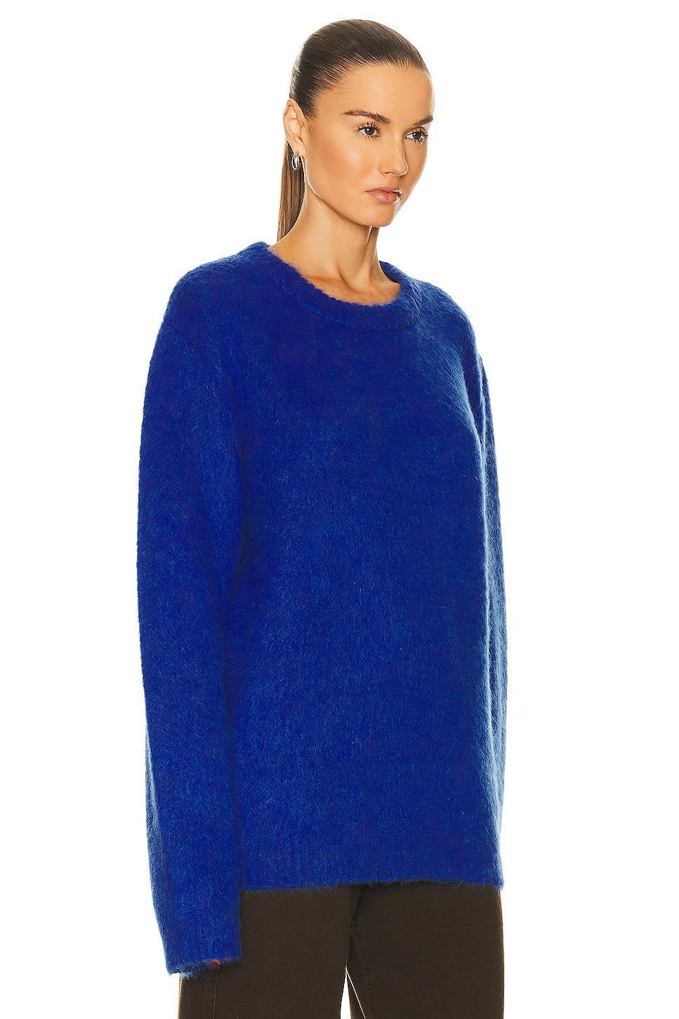 Lemaire Brushed Sweater in Blue Product Image