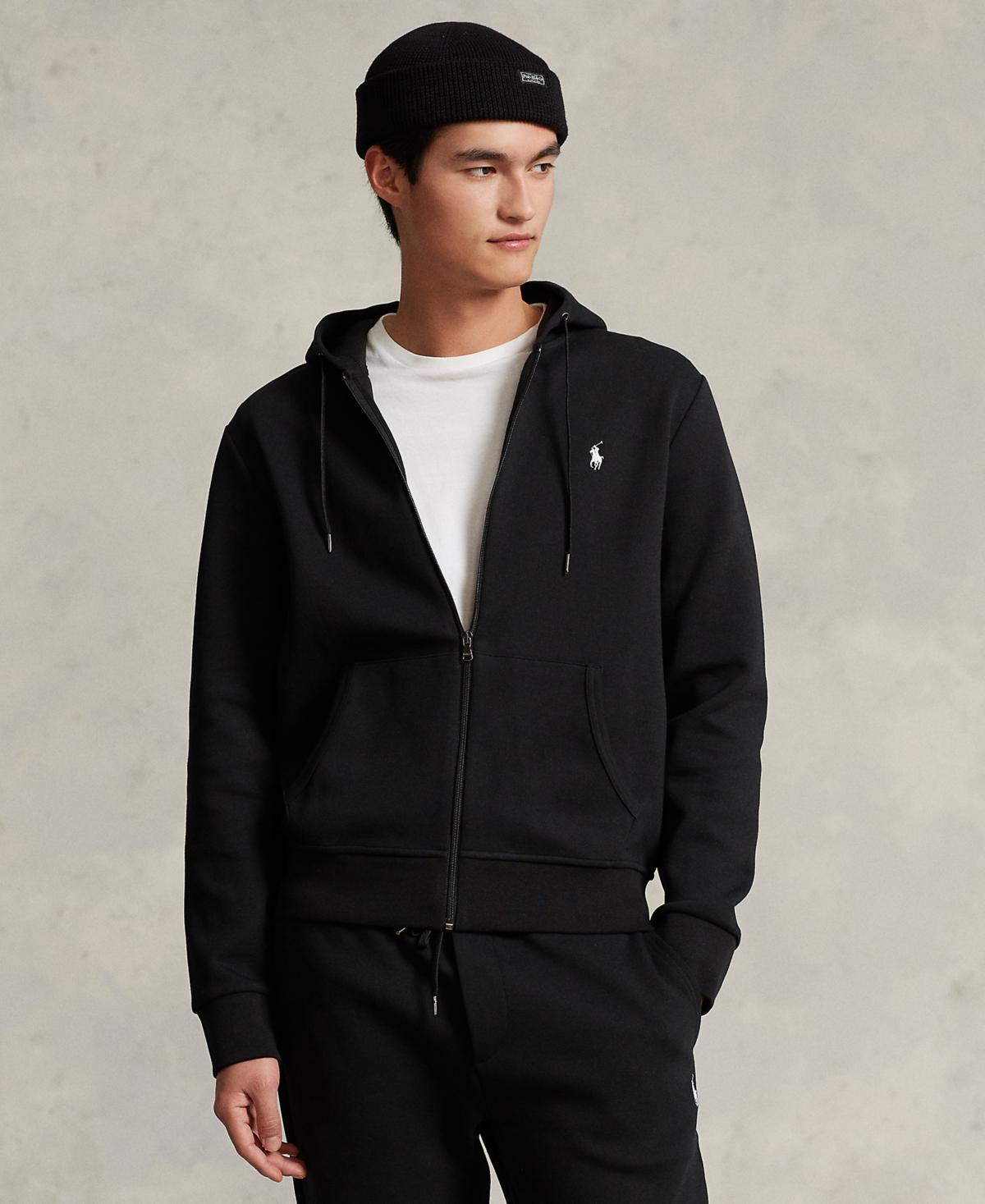 Mens Double-Knit Cotton-Blend Full-Zip Hoodie Product Image