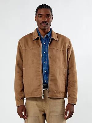 Wrangler® x PacSun Men's Faux Suede Jacket | Men's Wrangler | Wrangler® product image