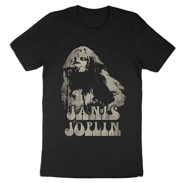 Mens Janis Joplin Singing Tee Product Image