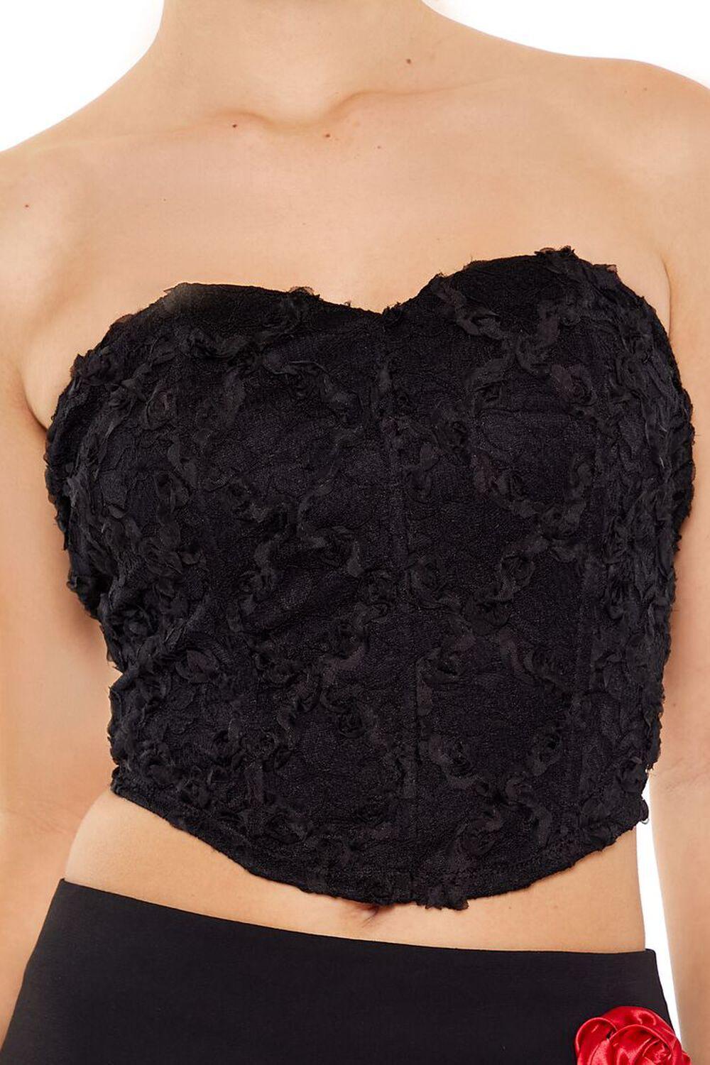 Lace Sweetheart Tube Crop Top | Forever 21 Product Image