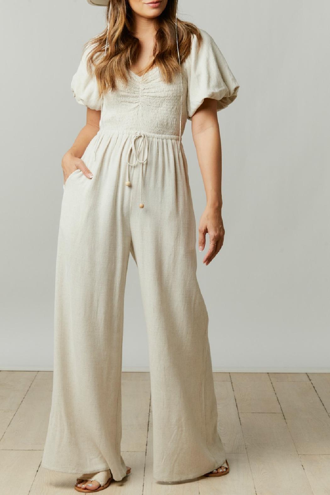 Puff Sleeve Jumpsuit Product Image