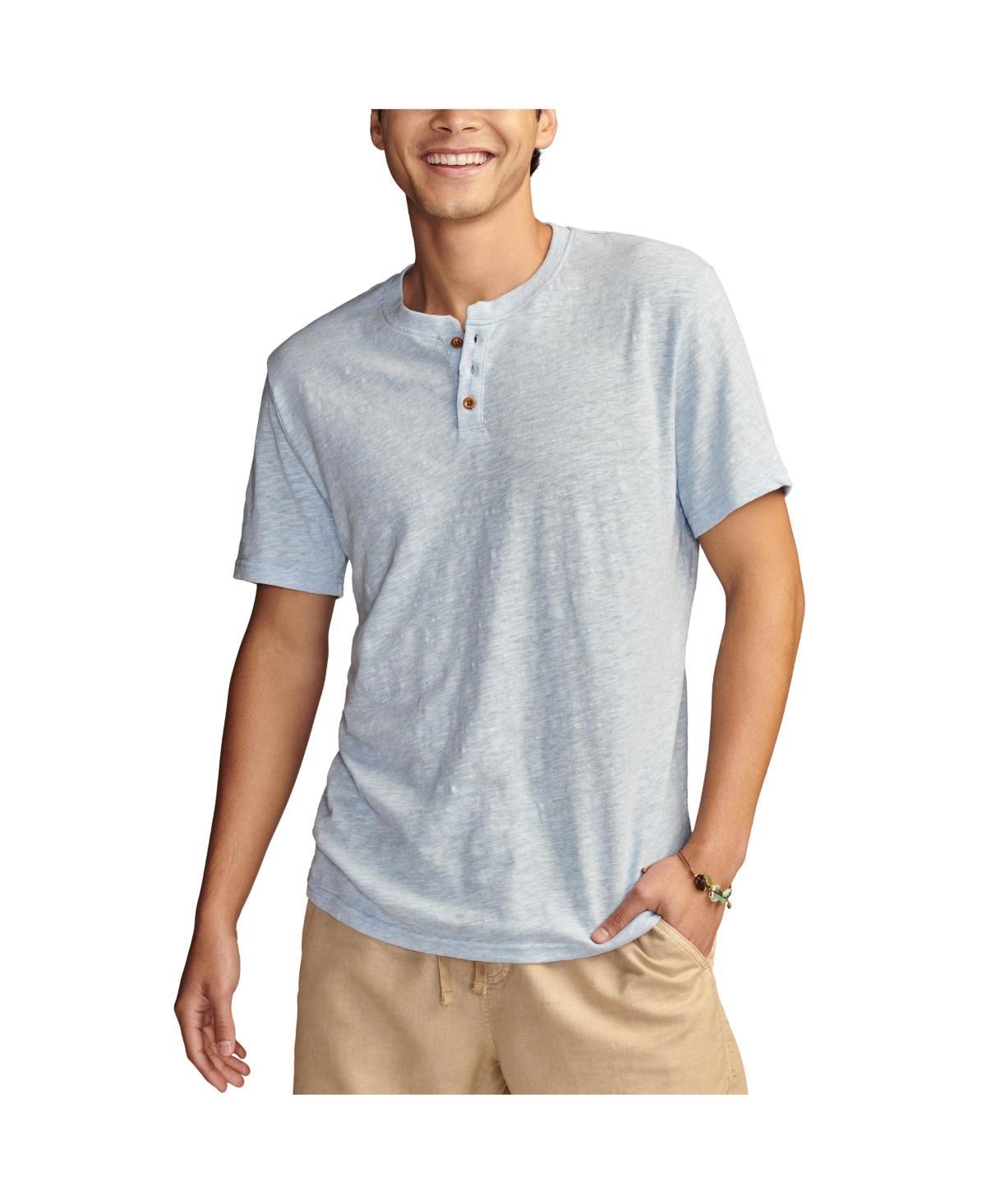 Lucky Brand Mens Linen Short Sleeve Henley T-shirt Product Image