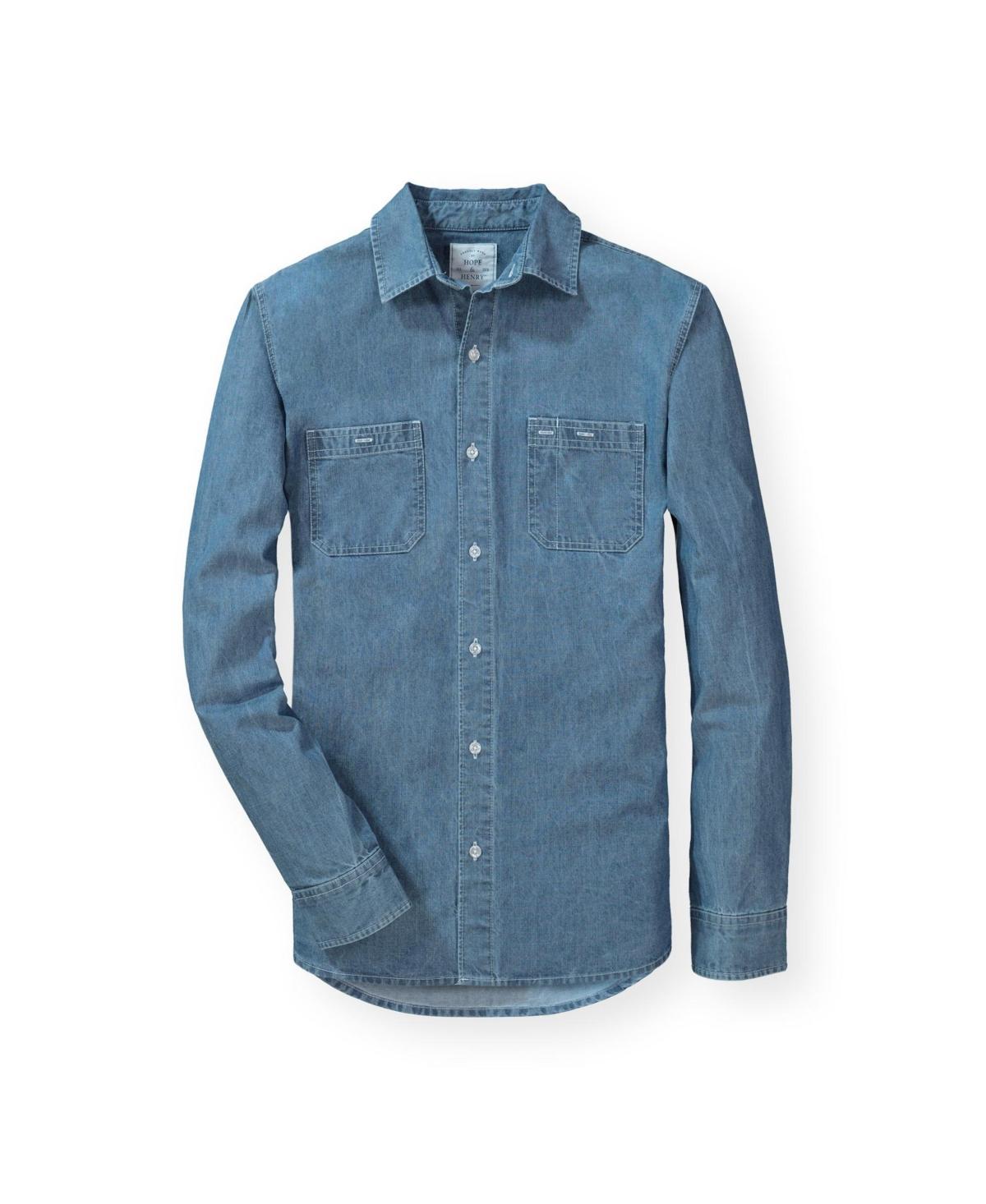 Hope & Henry Mens Chambray Button Down Shirt Product Image