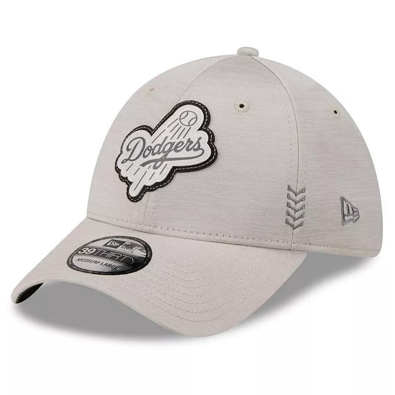 Mens New Era Cream Los Angeles Dodgers 2024 Clubhouse 39THIRTY Flex Fit Hat Product Image