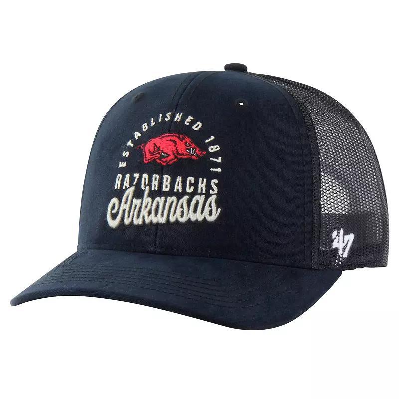 Mens 47 Arkansas Razorbacks Pitstop Trucker Adjustable Hat Product Image