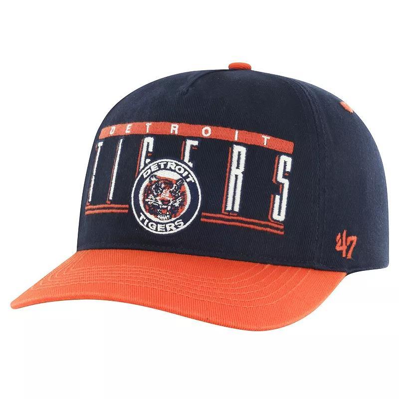 Mens 47 Detroit Tigers Double Headed Baseline Hitch Adjustable Hat, Blue Product Image