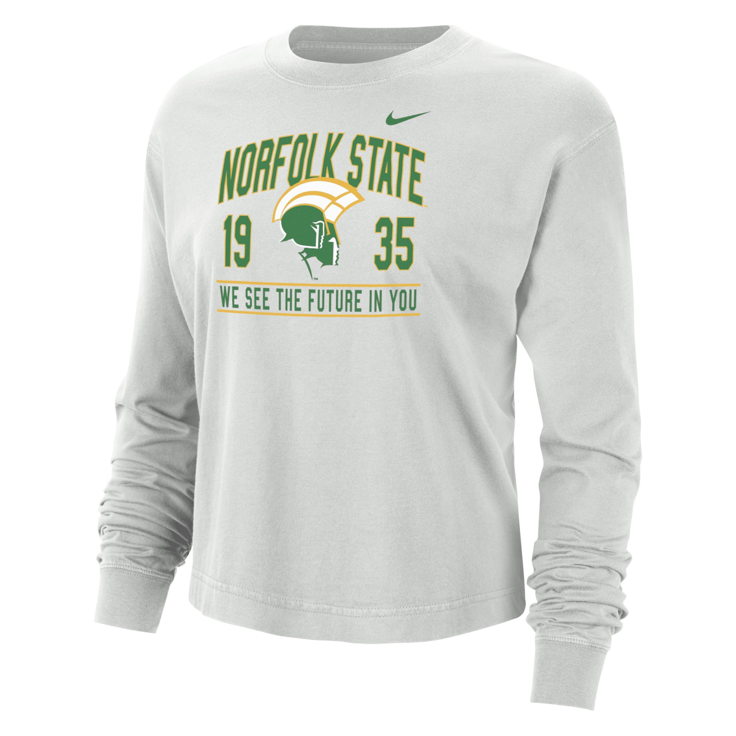 Norfolk State Nike Women's College Boxy Long-Sleeve T-Shirt Product Image