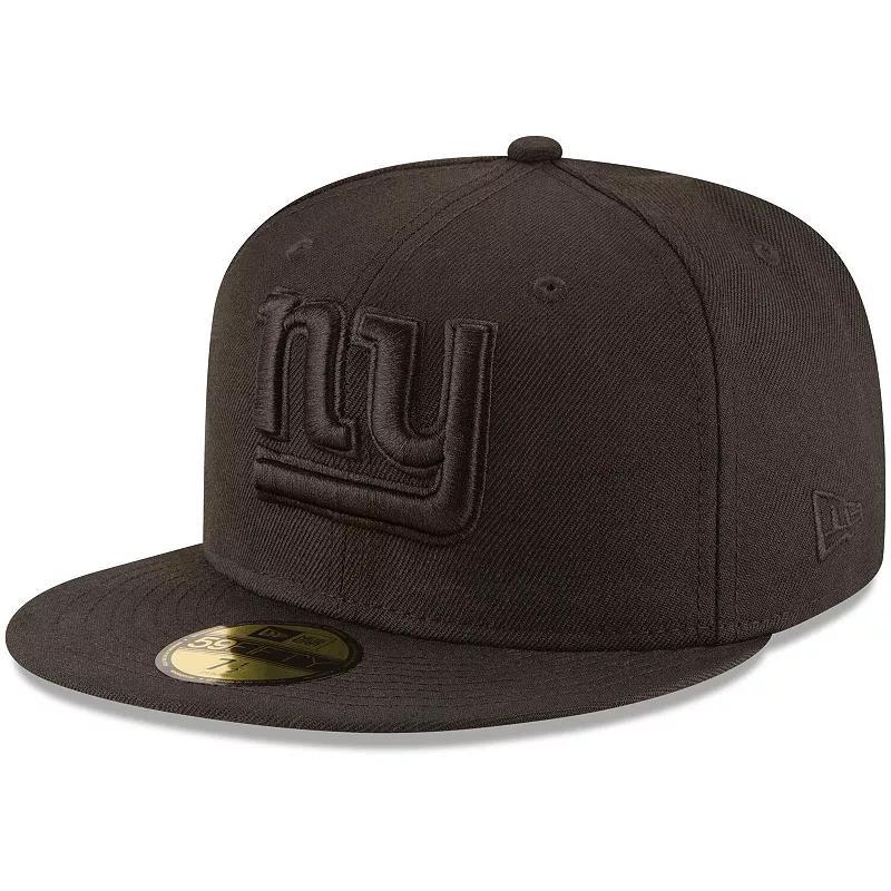 Mens New Era New York Giants Black 59FIFTY Fitted Hat Product Image