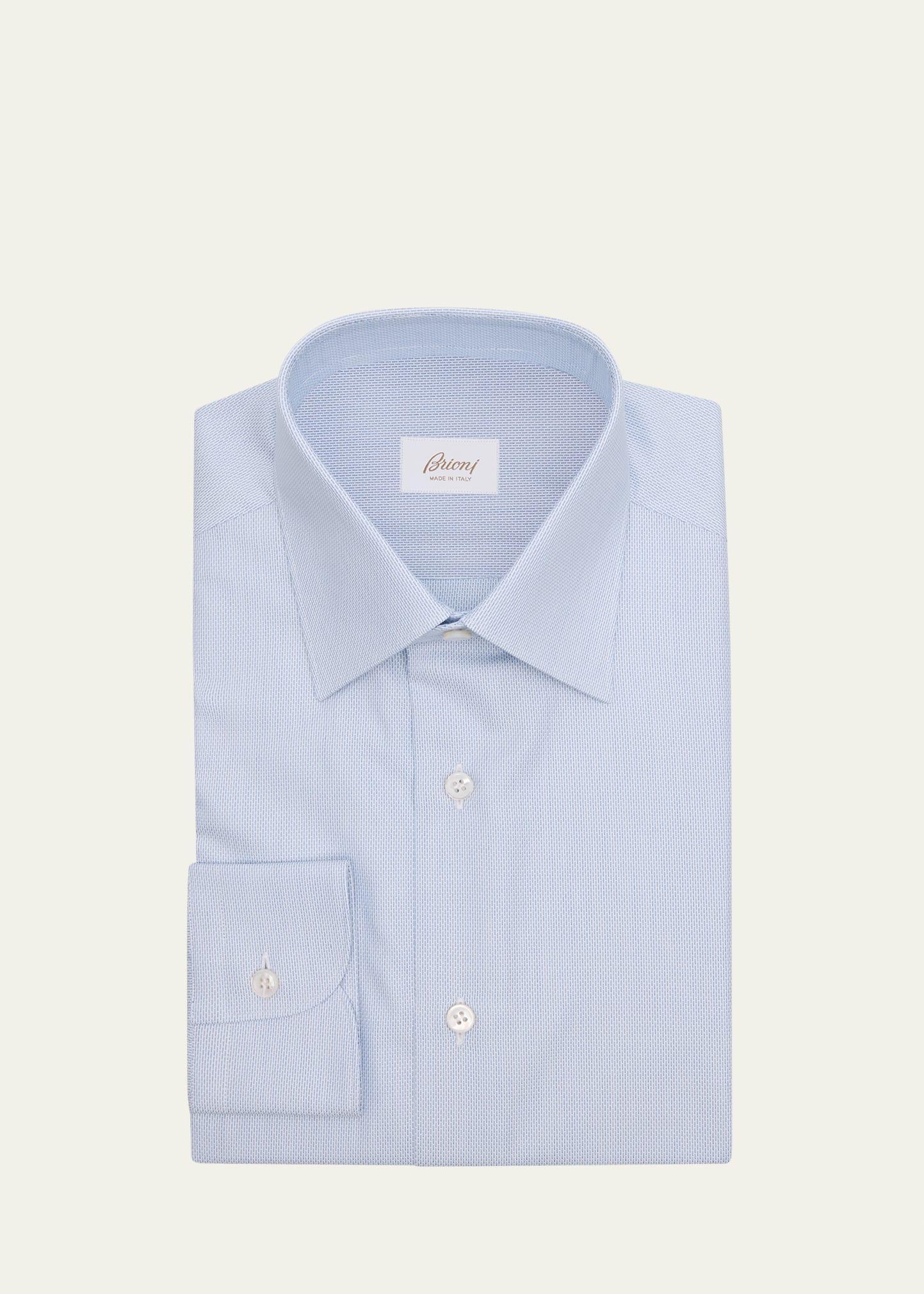 Mens Cotton Textured Dress Shirt Product Image