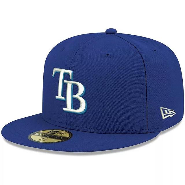 Mens New Era Royal Tampa Bay Rays White Logo 59FIFTY Fitted Hat Product Image