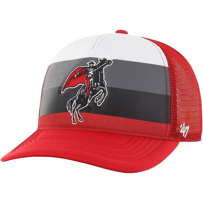 Mens 47 Brand Red Texas Tech Red Raiders Kelso Hitch Adjustable Trucker Hat Product Image