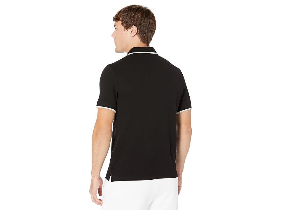 Armani Exchange Slim Fit Pique Logo Polo Men's Clothing Product Image