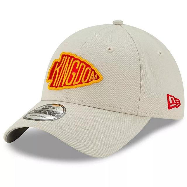 Mens New Era Khaki Kansas City Chiefs Kingdom Playmaker 9TWENTY Adjustable Hat Product Image