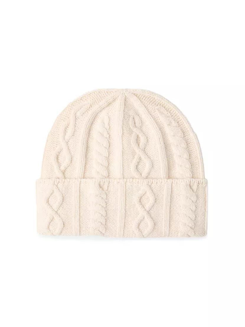 Cashmere Nordic Cable Knit Beanie Product Image