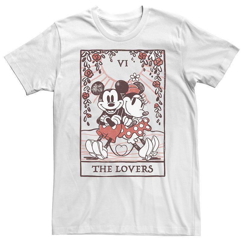 Big & Tall Disney Mickey And Friends Mickey & Minnie Mouse Tarot Card Tee, Mens Product Image