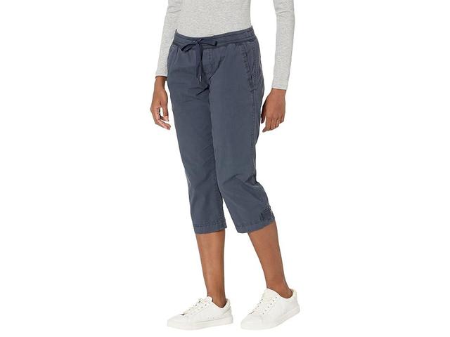 L.L.Bean Petite Ripstop Pull-On Capri Pants (Carbon ) Women's Casual Pants Product Image