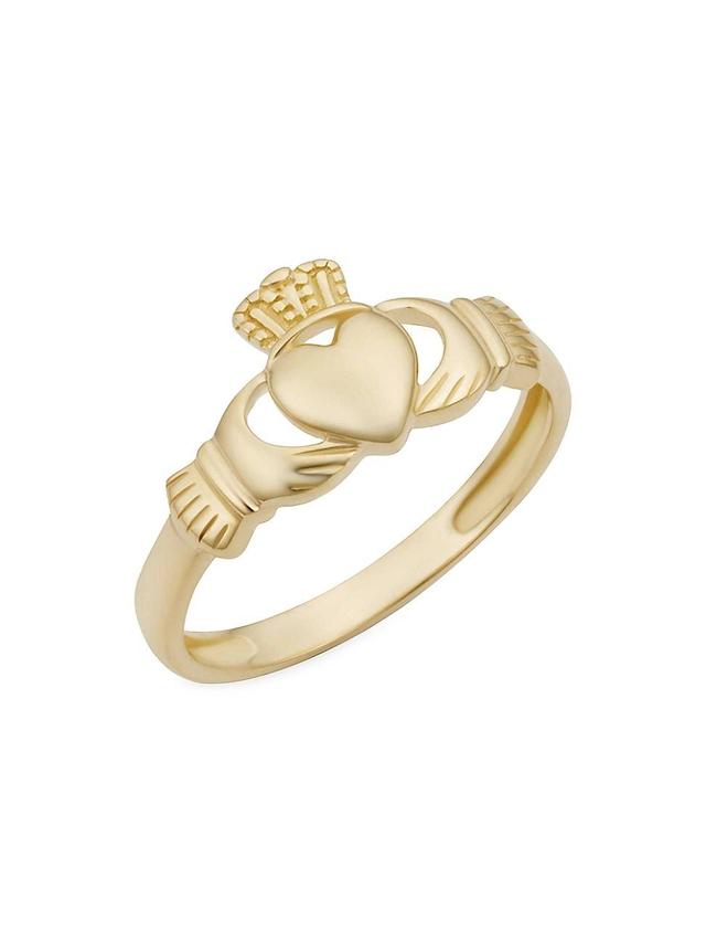 Womens 14K Yellow Gold Claddagh Ring Product Image