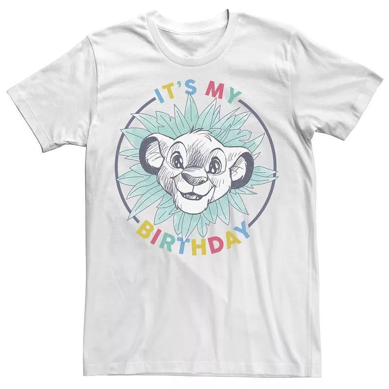 Disneys The Lion King Mens Its My Birthday Simba Tee Product Image