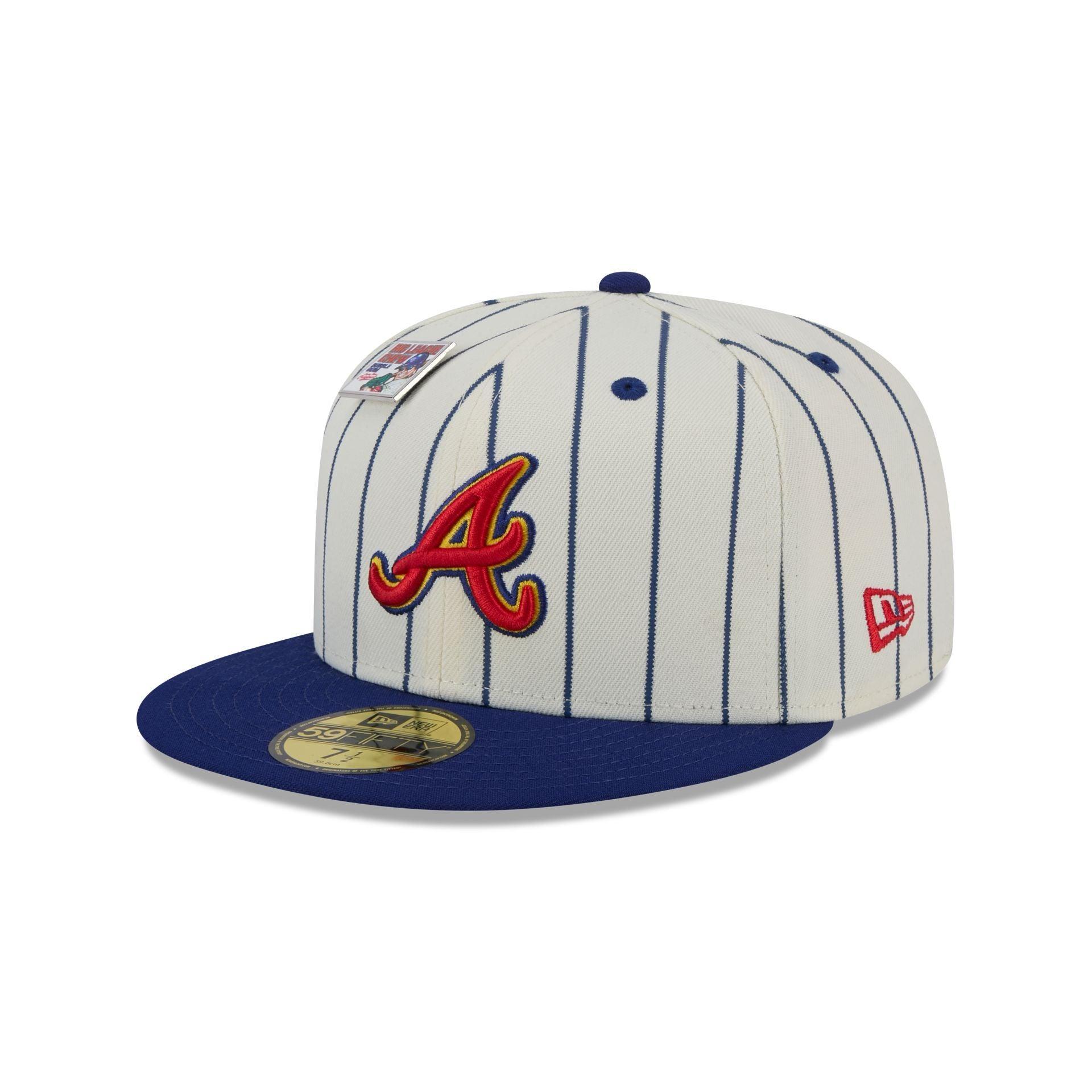 Big League Chew X Atlanta Braves Pinstripe 59FIFTY Fitted Hat Male Product Image