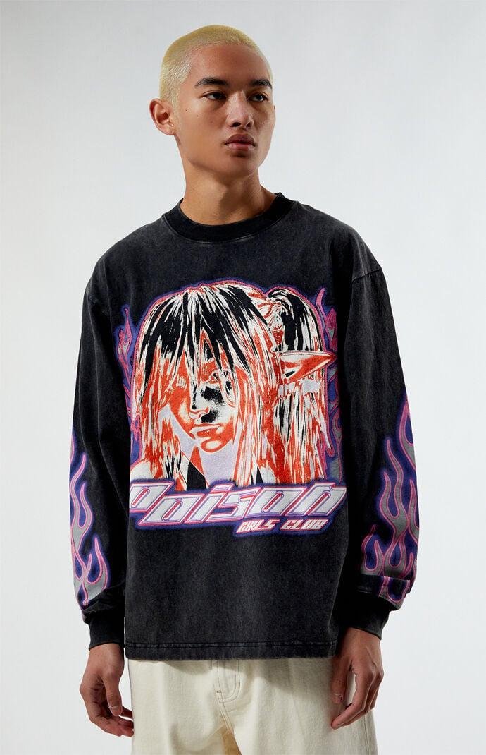 Men's Poison Girl Oversized Long Sleeve T-Shirt Product Image