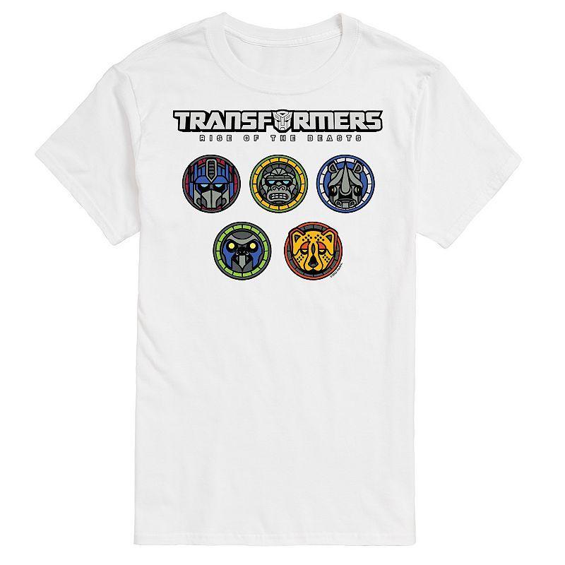 Big & Tall Transformers Logo With Badges Graphic Tee, Mens Product Image