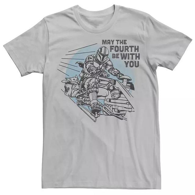 Mens Star Wars May The Fourth Be With You Mando Speeder Tee Product Image