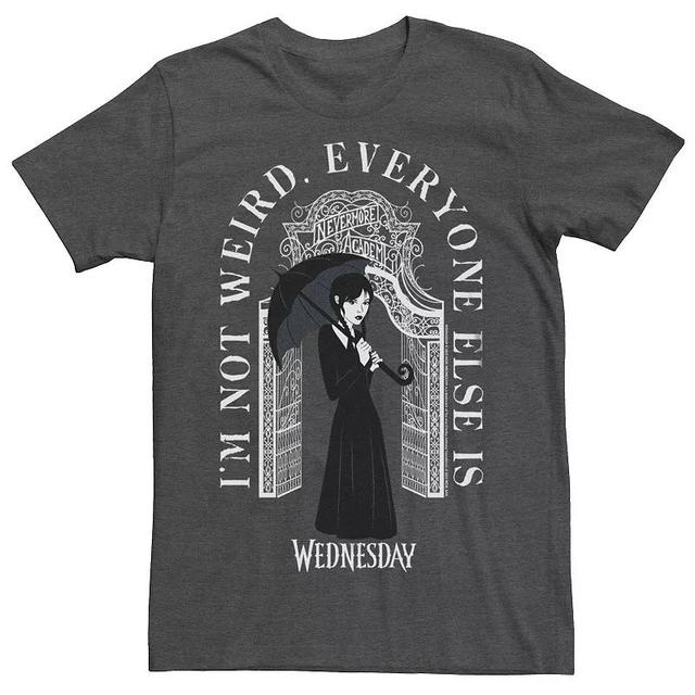 Mens Wednesday Im Not Weird Tee Grey Heather Product Image