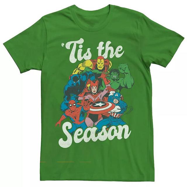 Mens The Avengers Holiday Squad Tis The Season Graphic Tee Product Image