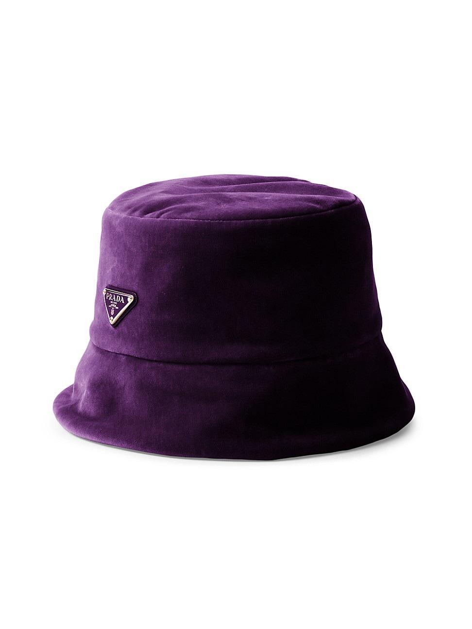 Womens Velvet Bucket Hat Product Image