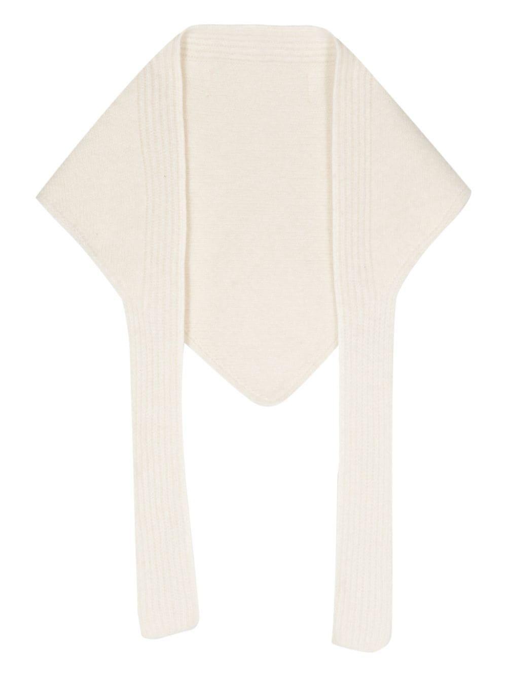 JACQUEMUS Le Chale Grosgrain Scarf In Neutrals Product Image