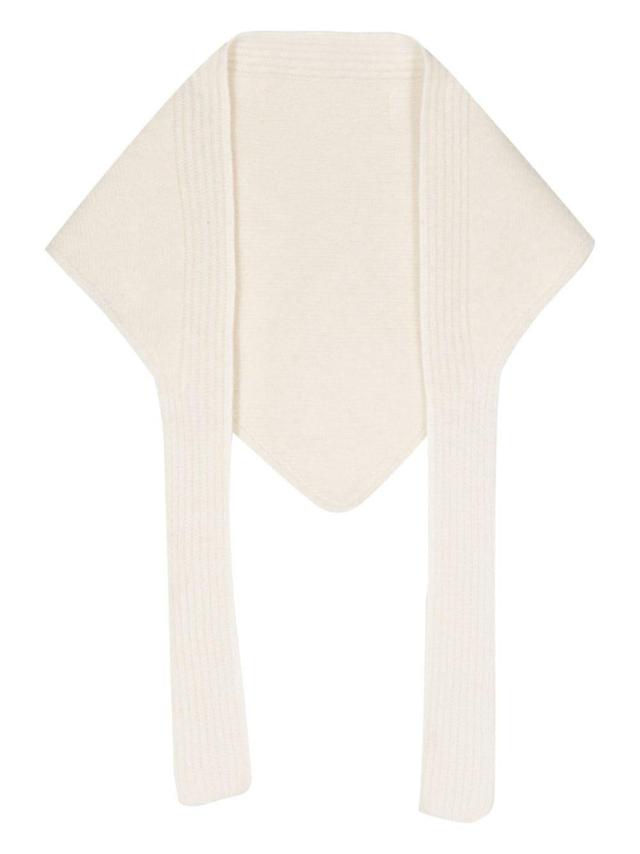 JACQUEMUS Le Chale Grosgrain Scarf In Neutrals Product Image