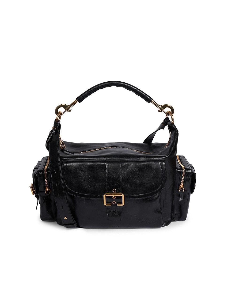 Womens Medium Leather Camera Bag Product Image