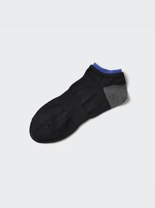 Mens Ribbed Short Socks Colorblock Black US8-US11 UNIQLO US Product Image