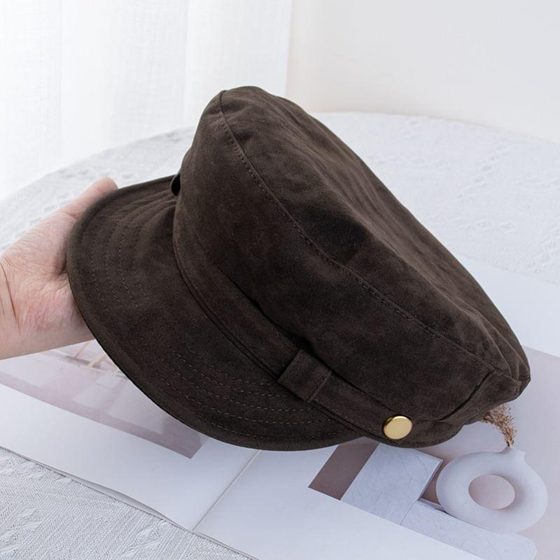 Faux Suede Military Cap Product Image