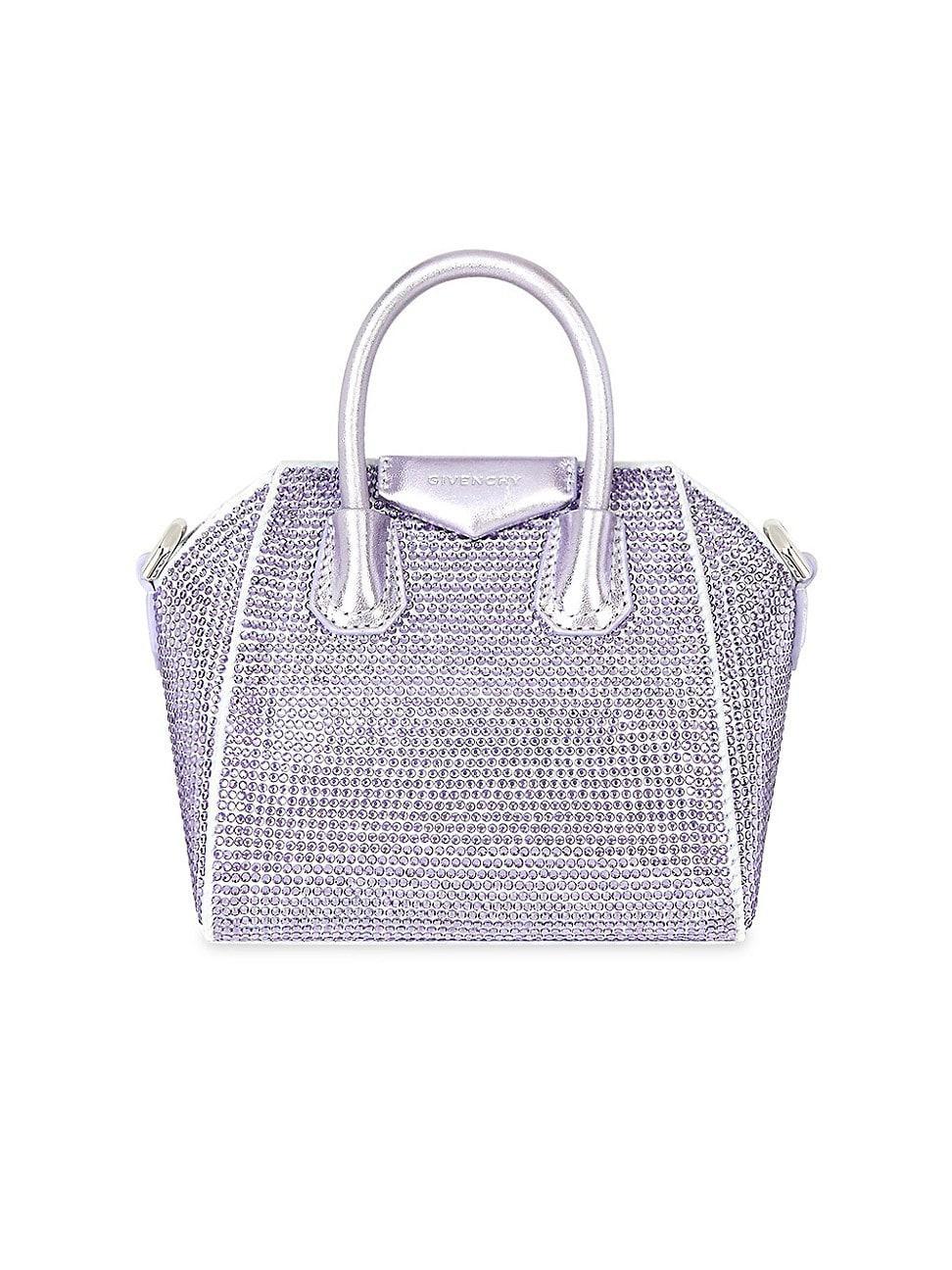 Micro Antigona Bag in Satin with Strass Product Image