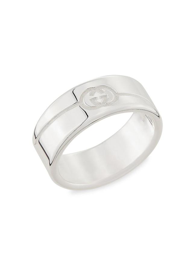 Mens Unisex Gucci Tag Wide Ring Product Image