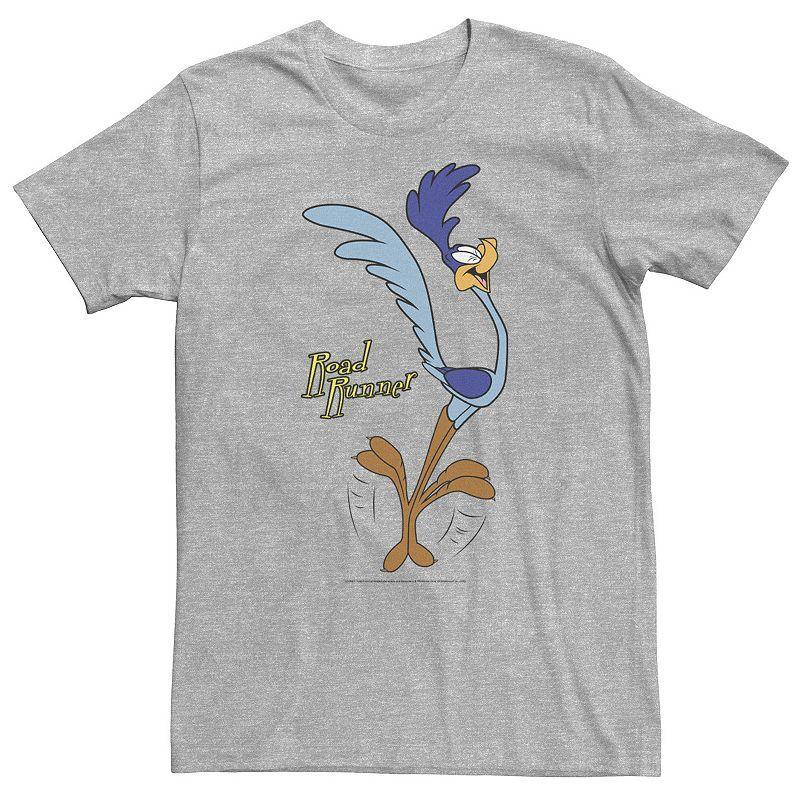 Big & Tall Looney Tunes Road Runner Happy Portrait Tee, Mens Athletic Grey Product Image