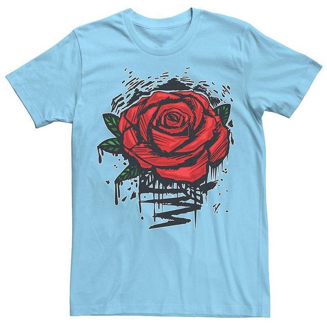 Mens Rugged Rose Drip Graphic Tee Product Image