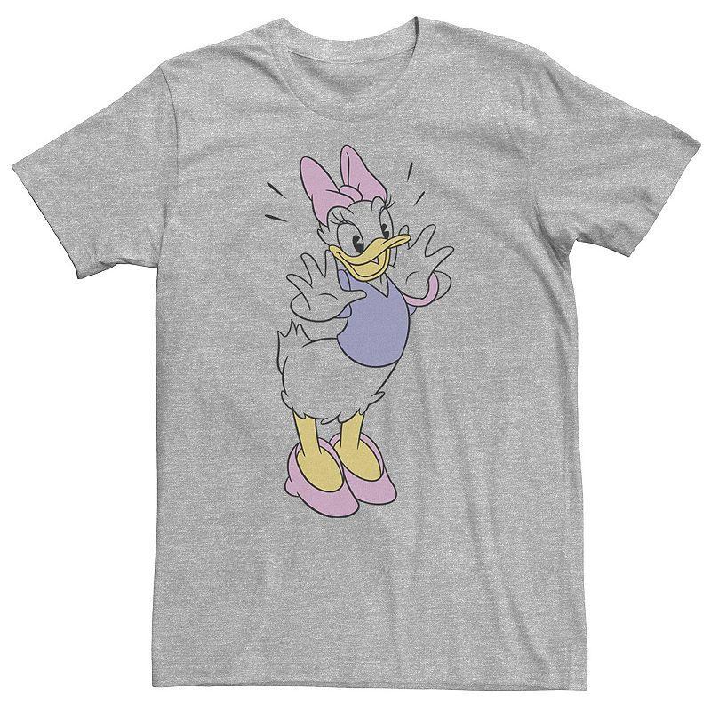 Big & Tall Disney Daisy Duck Ecstatic Pose Portrait Tee, Mens Athletic Grey Product Image