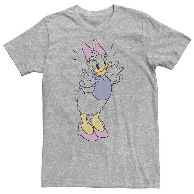 Big & Tall Disney Daisy Duck Ecstatic Pose Portrait Tee, Mens Athletic Grey Product Image