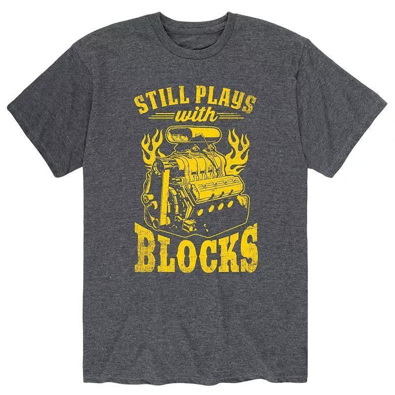 Mens Still Plays With Blocks Tee Red Product Image