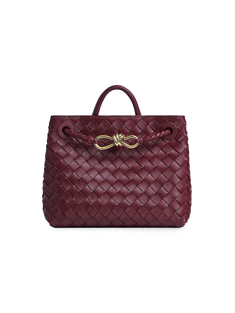 Bottega Veneta Andiamo Small Woven Shoulder Bag Product Image