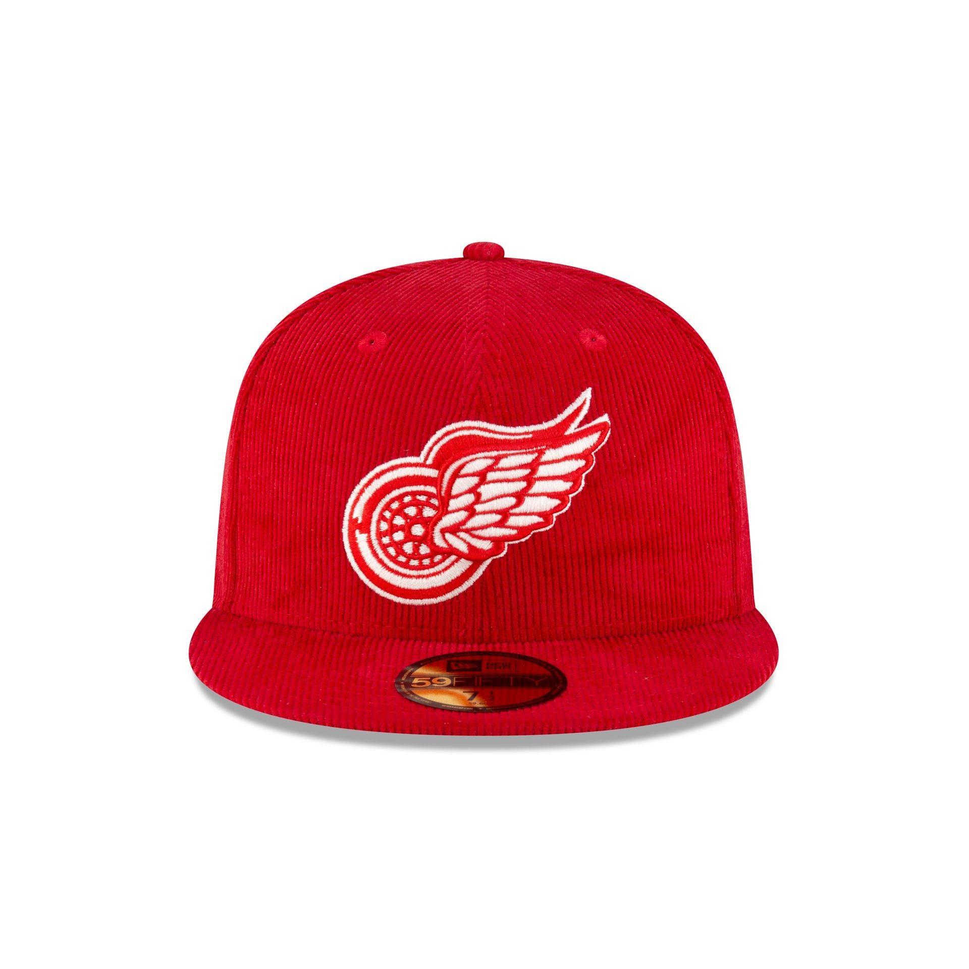 Just Caps Corduroy Detroit Red Wings Historic 59FIFTY Fitted Hat Male Product Image