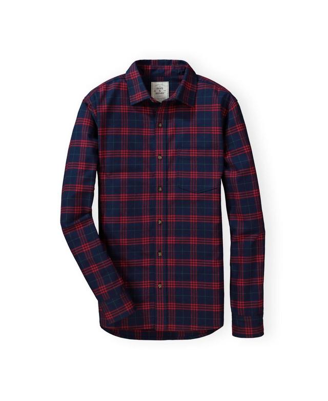 Hope & Henry Mens Brushed Flannel Button Down Shirt Product Image